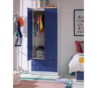 Argos Home Malibu Kids 2 Door 2 Drawer Wardrobe White & Blue