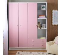 Argos Home Malibu Kids 3 Door 2 Drawer Wardrobe - Pink