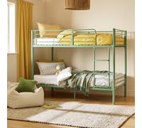 Argos Home Mason Single Metal Bunk Bed - Sage Green