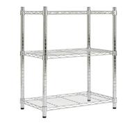 Argos Home Metal 3 Tier Shelving Unit - Chrome