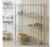 Argos Home Metal Wide Shelving Unit - Chrome
