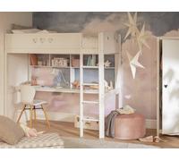Argos Home Mia High Sleeper Bed Frame & Desk - White
