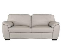 Argos Home Milano Leather 3 Seater Sofa - Light Grey