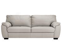 Argos Home Milano Leather 4 Seater Sofa - Light Grey