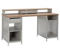 Argos Home Modular 1 Drawer Gaming Desk - Oak Effect & Grey