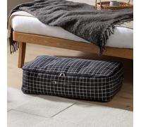 Argos Home Mono Grid Underbed Storage Bag - Black