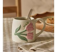 Argos Home Grandma Lilac Tulip Cream Mug