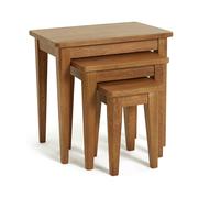 Argos Home Nest of 3 Tables - Dark Wood