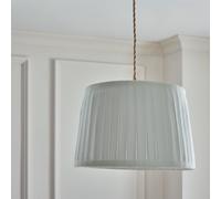 Argos Home Off-white Pleated Taper Easy Fit Lampshade - 30cm