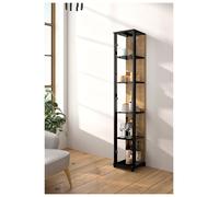 Argos Home Optima 1 Door Glass Display Cabinet - Natural