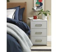Argos Home Oslo 3 Drawer Bedside Table - White