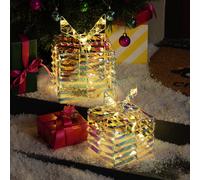 Argos Home Pack of 2 Christmas Acrylic Presents Decoration
