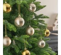 Argos Home Pack of 24 Shatterproof Christmas Baubles - Gold