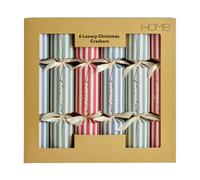 Argos Home Pack of 6 Luxury Striped Christmas Cracker
