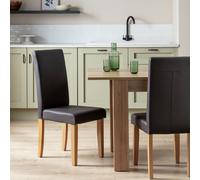 Argos Home Pair of Midback Dining Chairs - Chocolate