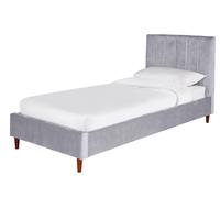 Argos Home Pandora Single Velvet Bed Frame - Grey