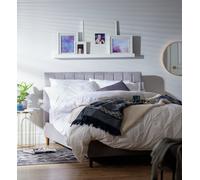 Argos Home Pandora Small Double Velvet Bed Frame - Grey