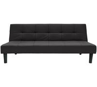 Argos Home Patsy FauxLeather 2Seater ClicClac SofaBed -Black