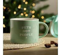 Argos Home Pets Not People Mug - Sage Green