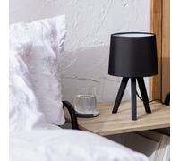 Argos Home Pine Mini Tripod Table Lamp - Black