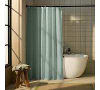 Argos Home Plain Shower Curtain - Sage Green
