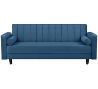 Argos Home Preston Velvet 3 Seater Clic Clac Sofa Bed - Navy