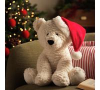 Argos Home Red Santa Hat Polar Bear Soft Toy