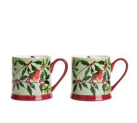 Argos Home Robin Set of 2 Tankard - Green