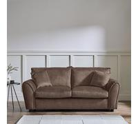 Argos Home Rosie Fabric 3 Seater Sofa - Chocolate