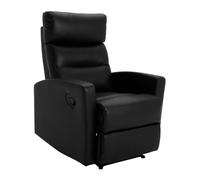 Argos Home Russo Faux Leather Manual Recliner Chair - Black