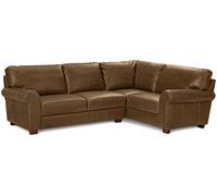 Argos Home Salisbury Leather Right Hand Corner Sofa - Tan
