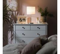 Argos Home Satin Stick Table Lamp - Super White