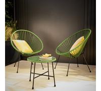 Argos Home Serenity 2 Seater Metal Garden Bistro Set - Green