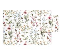 Argos Home Set of 4 Bee Floral Placemats and Coasters