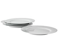 Argos Home Set of 4 Porcelain Dinner Plates - Super White