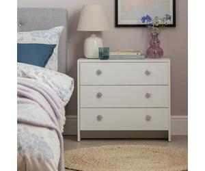 Argos Home Seville 3 Drawer Chest - White
