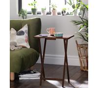 Argos Home Single Folding Tray Table - Walnut