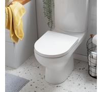 Argos Home Soft Close D Shaped Toilet Seat - White