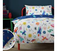 Argos Home Space Glow in the Dark Kids Bedding Set - Toddler