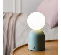 Argos Home Steel Opal Ball Rechargeable LED Table Lamp -Sage