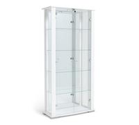 Argos Home Stella 2 Door Glass Display Cabinet - White Gloss