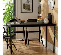 Argos Home Stella Metal 6 Seater Dining Table - Black