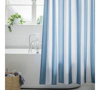 Argos Home Striped Shower Curtain - Blue & White