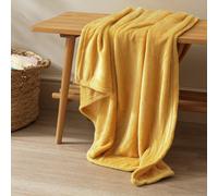 Argos Home Super Soft Fleece Throw - 125x150cm - Mustard