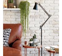 Argos Home Swing Arm Floor Lamp - Matt Black