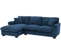 Argos Home Taylor Fabric Left Hand Corner Sofa - Blue