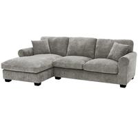 Argos Home Taylor Fabric Left Hand Corner Sofa - Grey