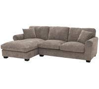 Argos Home Taylor Fabric Left Hand Corner Sofa - Mink