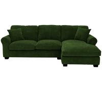 Argos Home Taylor Fabric Right Hand Chaise Corner Sofa-Green