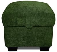 Argos Home Taylor Fabric Storage Footstool - Green